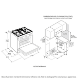 30" Smart Slide-In Gas Range with Convection