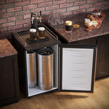 Danby 5.4 cu. ft. Dual-Tap Keg Cooler in Stainless Steel