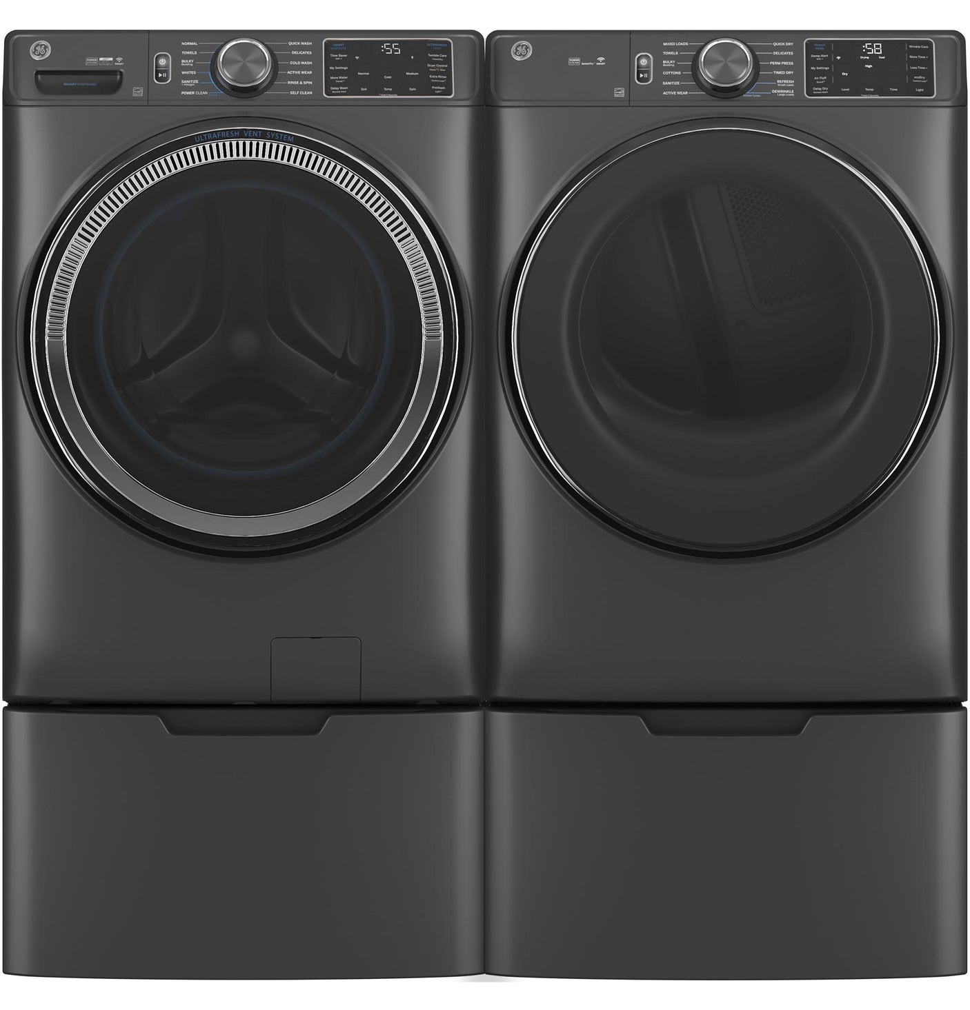 GE® ENERGY STAR® 7.8 cu. ft. Capacity Smart Front Load Electric Dryer with Steam and Sanitize Cycle