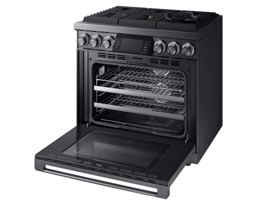 36" Pro Gas Range, Graphite Stainless Steel, Natural Gas