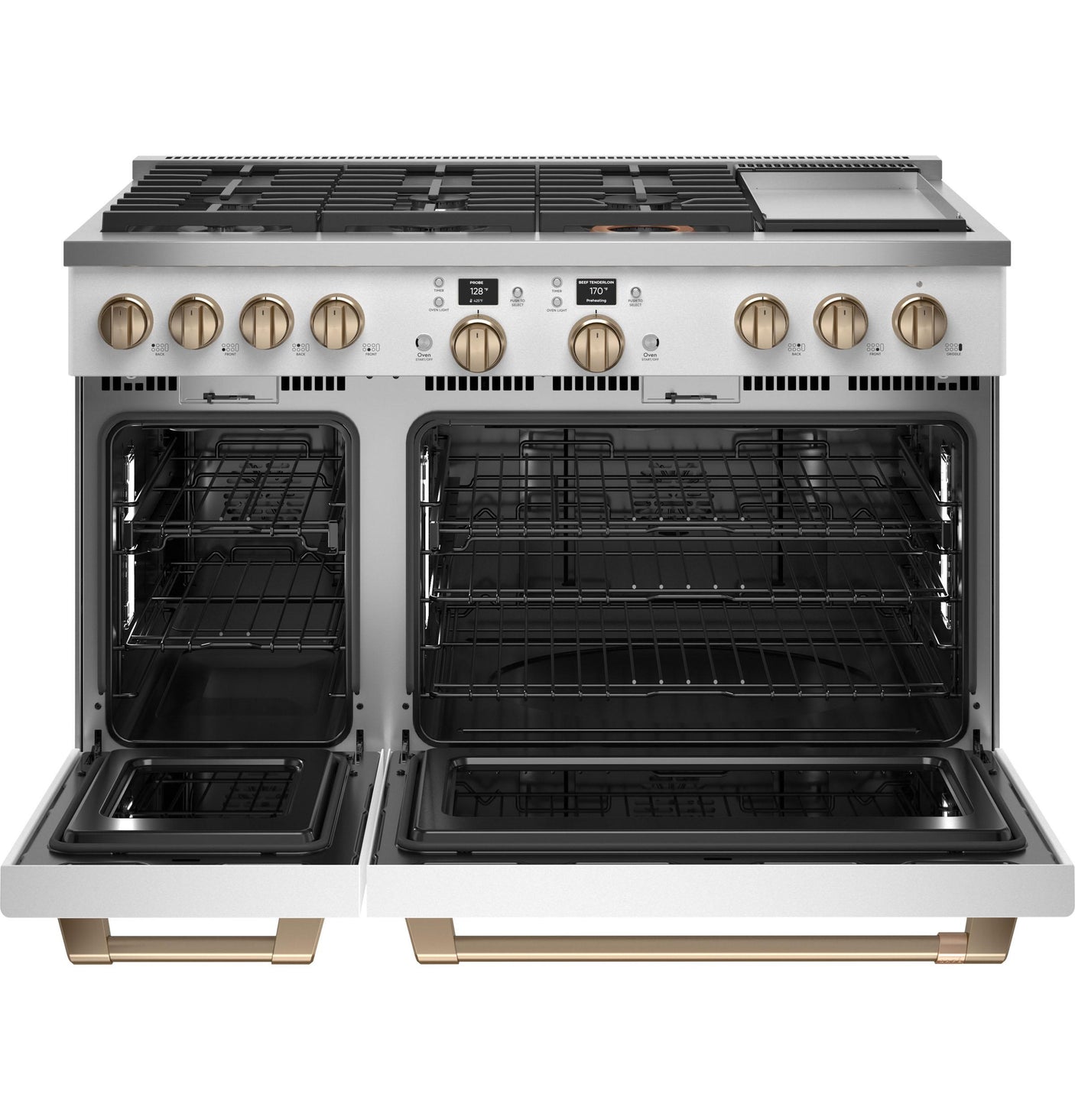 Café™ 48" Smart Dual-Fuel Commercial-Style Range with 6 Burners and Griddle (Natural Gas)