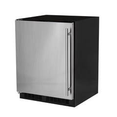 24-In Low Profile Built-In Refrigerator With Maxstore Bin And Door Storage with Door Style - Stainless Steel, Door Swing - Left