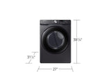 7.5 cu. ft. Electric Dryer with Sensor Dry in Brushed Black