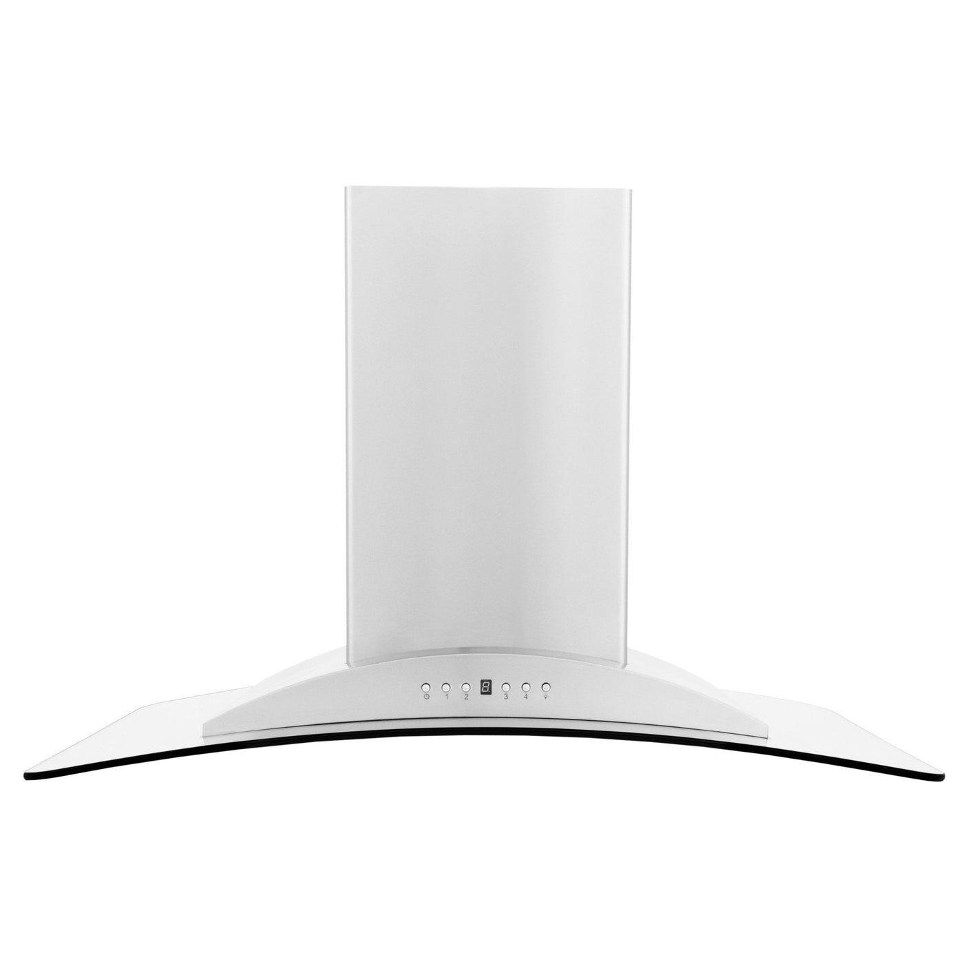 ZLINE Convertible Vent Island Mount Range Hood in Stainless Steel & Glass (GL9i)