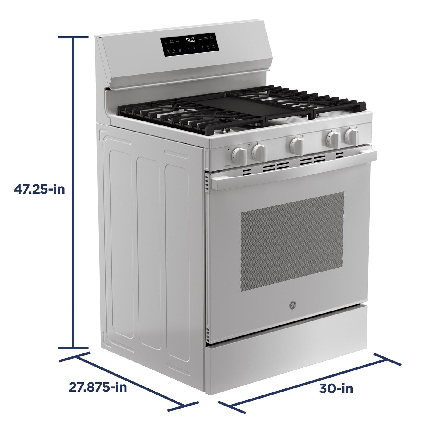 GE® 30" Free-Standing Gas Range with Crisp Mode