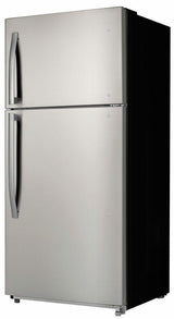 Danby 18.1 cu. ft. Apartment Size Fridge Top Mount in Stainless Steel