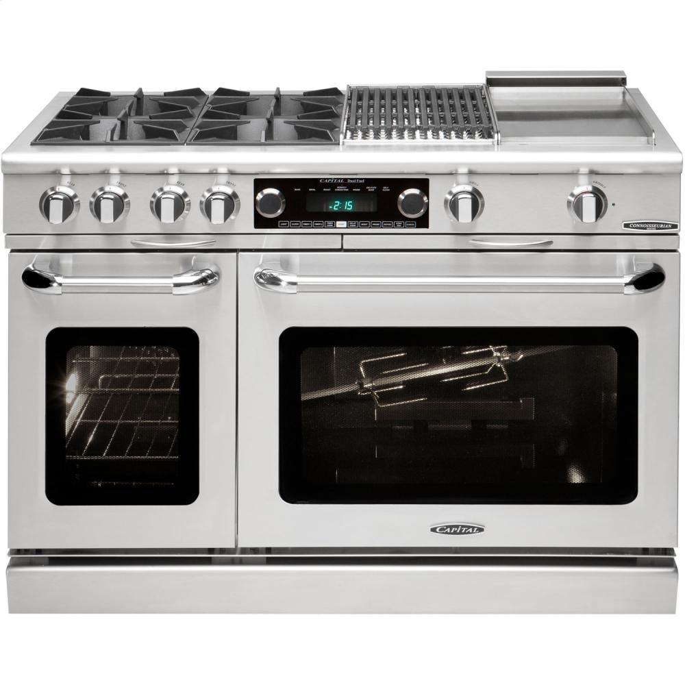 48" Range w/ 8 Sealed Burners @ 19K BTU's / hr