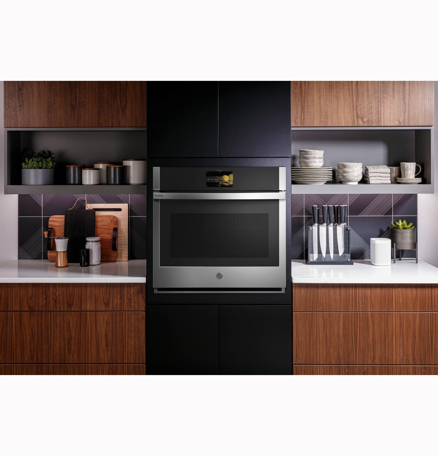 GE Profile™ 30" Smart Built-In Convection Single Wall Oven with No Preheat Air Fry and Precision Cooking