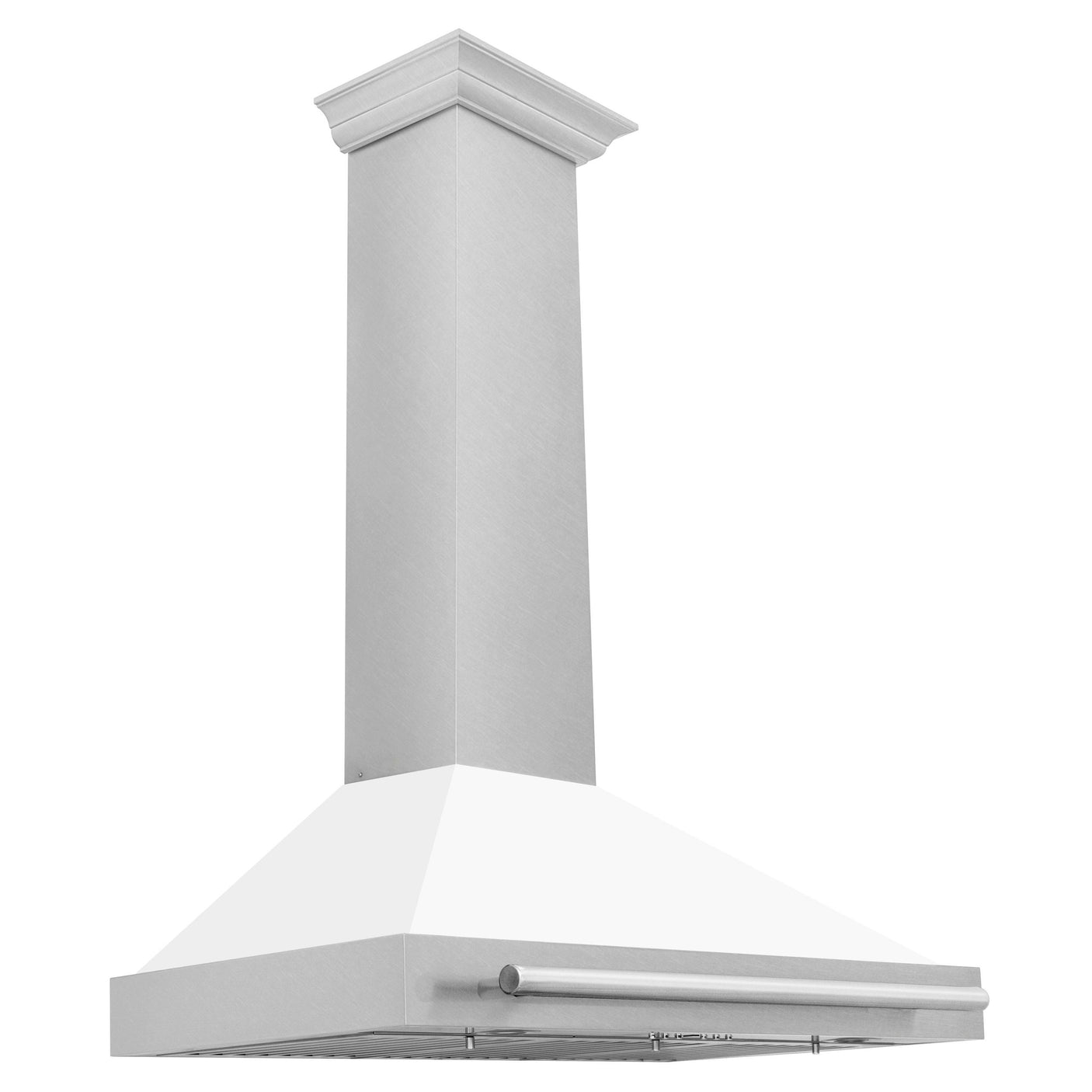 ZLINE 36 in. Convertible Fingerprint Resistant DuraSnow Stainless Steel Range Hood with Stainless Steel Handle (KB4SNX-36) [Color: White Matte Shell]