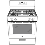 GE® 30" Free-Standing Gas Range