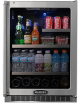 24" Marvel Professional Glass Door Refrigerator/Beverage Center