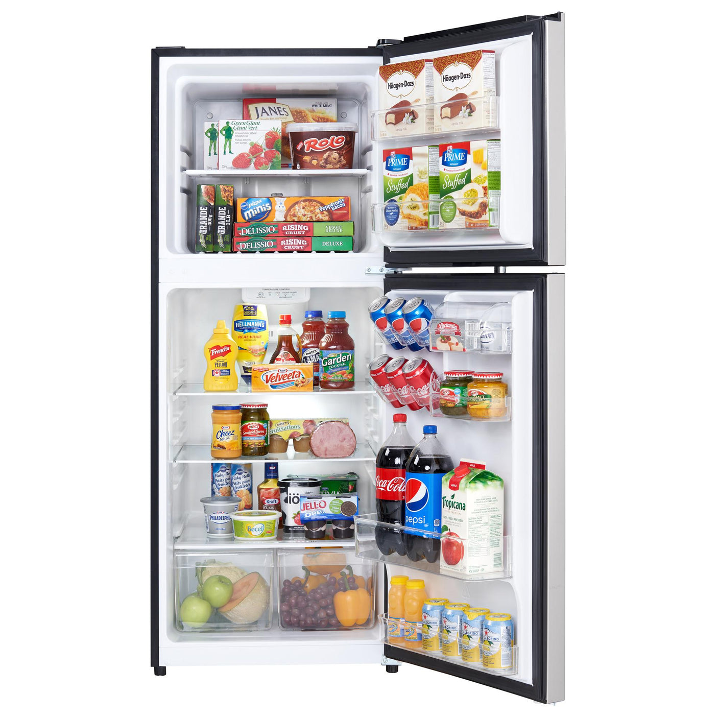 Danby 10.1 cu. ft. Top Mount Apartment Size Fridge in Stainless Steel