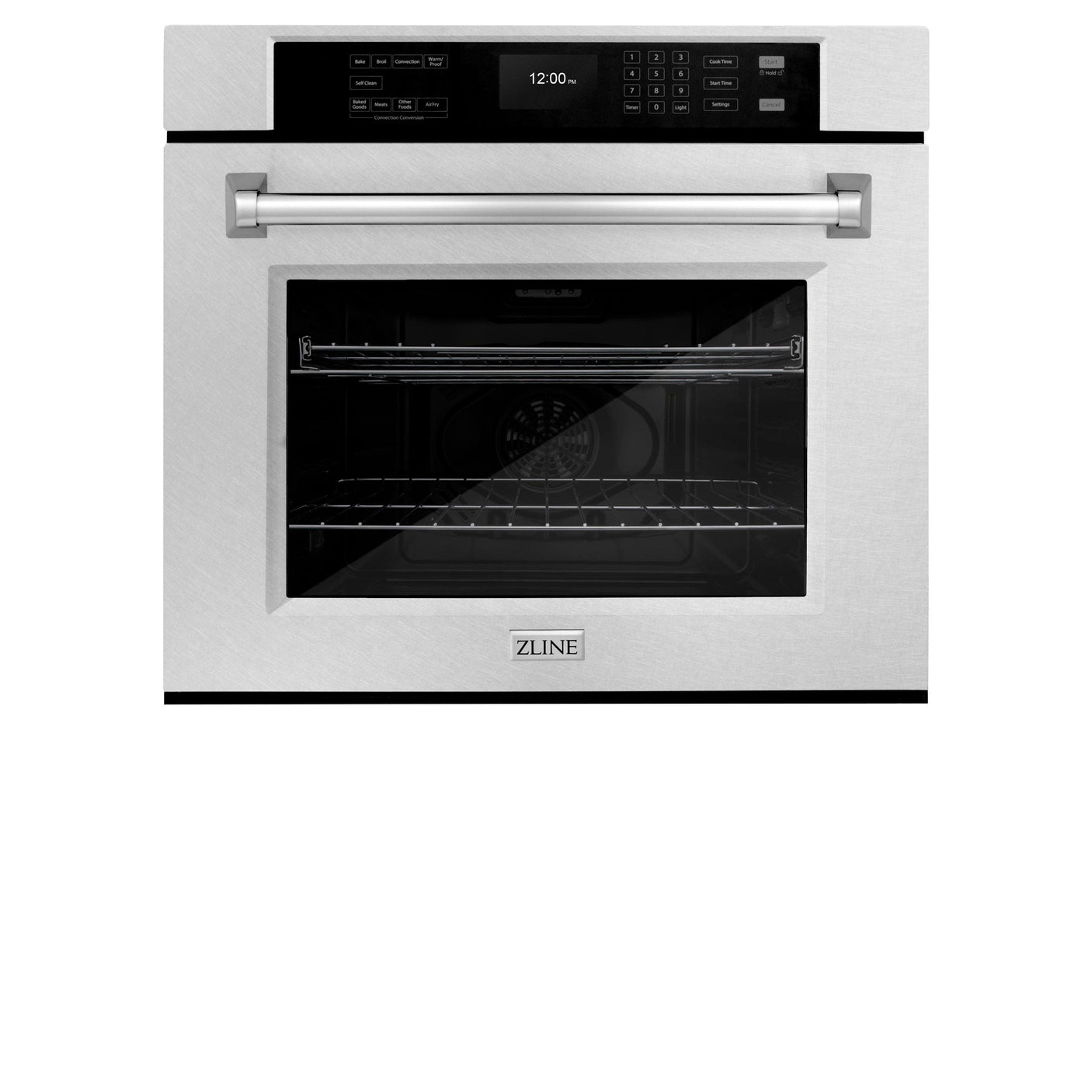 ZLINE 30 in. Professional True Convection Single Wall Oven with Air Fry and Self Clean in DuraSnow' Stainless Steel (WASS-30)