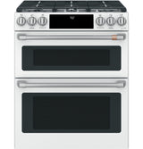 Café™ 30" Smart Slide-In, Front-Control, Gas Double-Oven Range with Convection