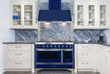 Majestic 48 Inch Blue Wall Mount Convertible Range Hood