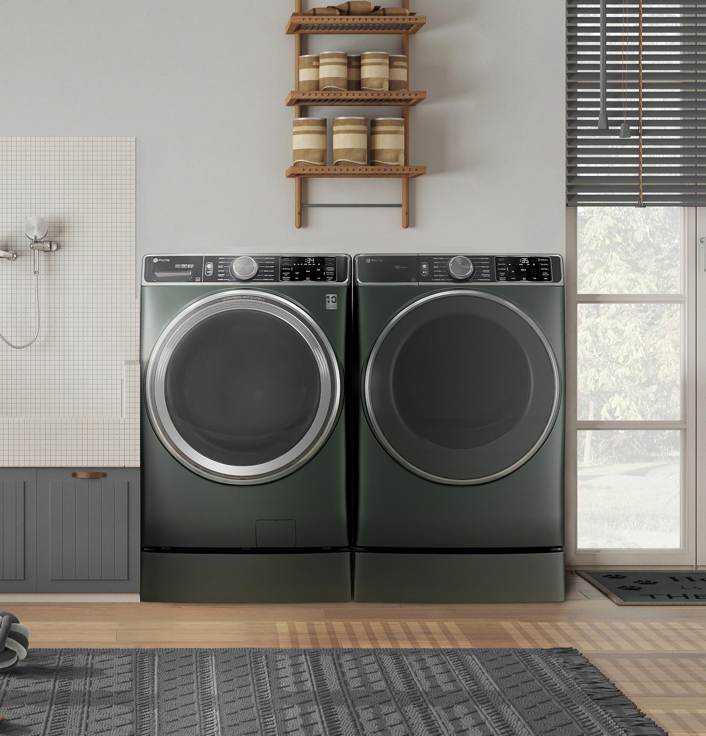 GE Profile™ ENERGY STAR® 7.8 cu. ft. Capacity Smart Front Load Electric Dryer with Steam and Sanitize Cycle