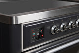 Majestic II 36 Inch Electric Freestanding Range in Matte Graphite with Chrome Trim