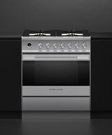 30" Series 9 Contemporary 4 Burner Dual Fuel Self-Cleaning Range