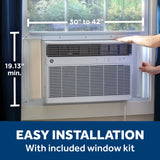 GE® 18,000 BTU Smart Heat/Cool Electronic Window Air Conditioner for Extra-Large Rooms up to 1000 sq. ft.