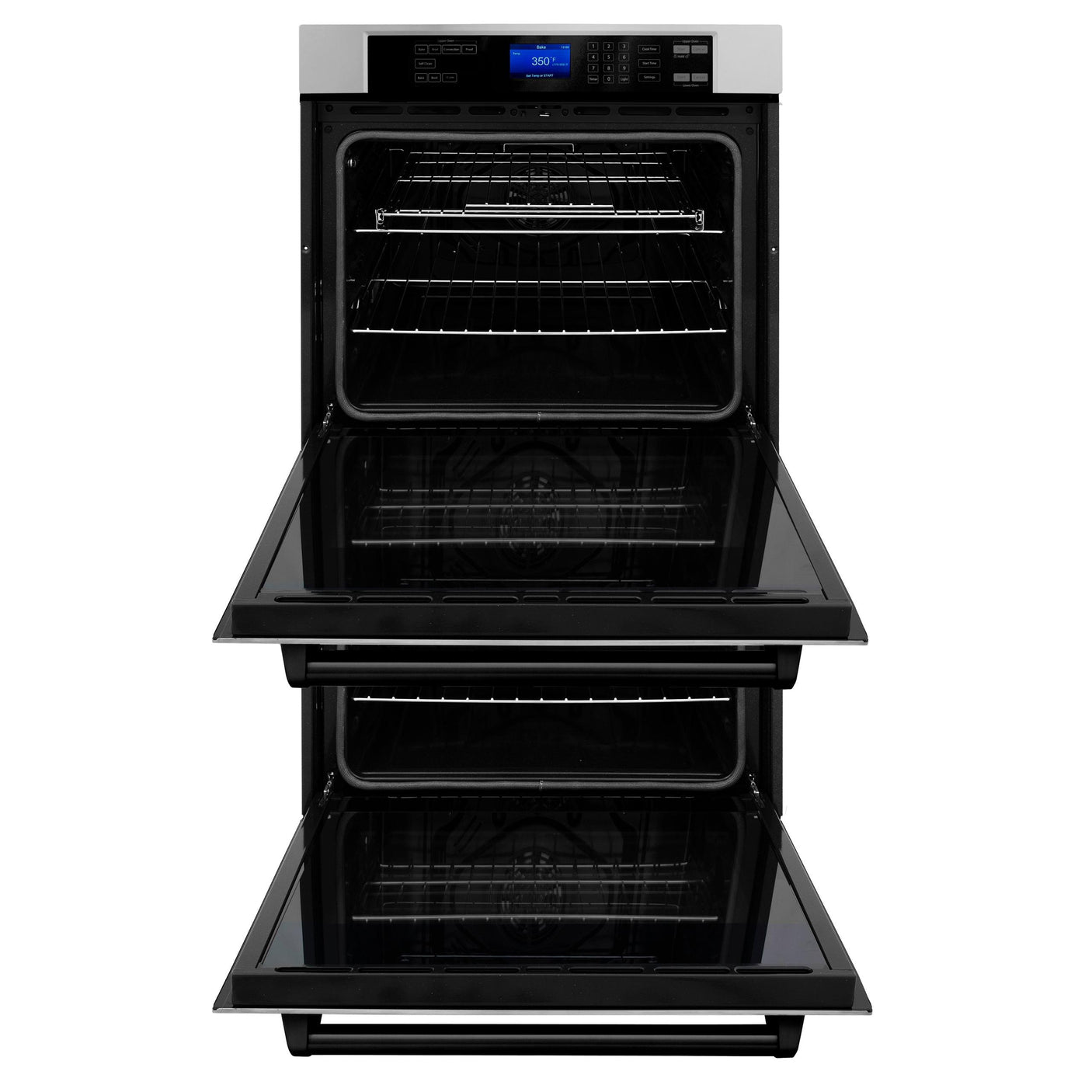 ZLINE 30" Autograph Edition Double Wall Oven with Self Clean and True Convection in DuraSnow Stainless Steel (AWDSZ-30) [Color: Matte Black]