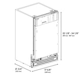 ZLINE Autograph Edition 18? Tallac Series 3rd Rack Top Control Dishwasher in Custom Panel Ready with Matte Black Handle, 51dBa (DWVZ-18-MB)