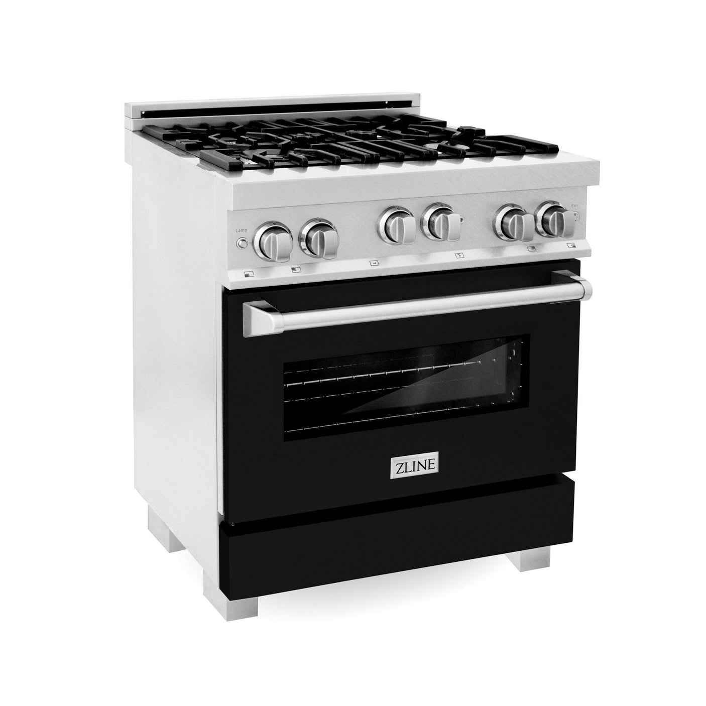 ZLINE 30" 4.0 cu. ft. Range with Gas Stove and Gas Oven in DuraSnow® Stainless Steel with Color Door Options (RGS-30) [Color: Blue Gloss]