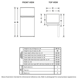 GE® 9.8 Cu. Ft. 12 Volt DC Power Top-Freezer Refrigerator