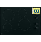 GE® 30" Built-In Knob Control Electric Cooktop