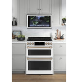 Café™ 30" Smart Slide-In, Front-Control, Induction and Convection Double-Oven Range