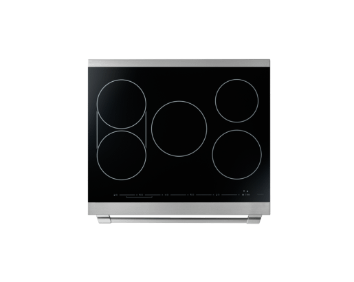30" Induction Pro Range, Silver Stainless Steel
