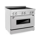 ZLINE 36" 4.6 cu. ft. Induction Range with a 4 Element Stove and Electric Oven in Stainless Steel (RAIND-36) [Color: DuraSnow®]