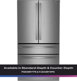 GE Profile™ ENERGY STAR® 29 Cu. Ft. Smart Fingerprint Resistant 4-Door French-Door Refrigerator with Door In Door