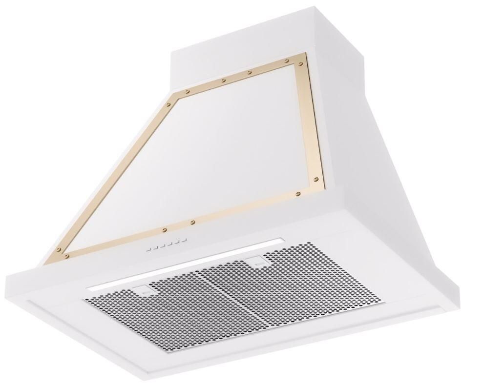 Nostalgie 30 Inch White Wall Mount Convertible Range Hood