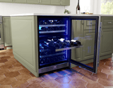 Presrv Wine Cooler, 24in UC, SS+Gls, Rvs Door, 2Z