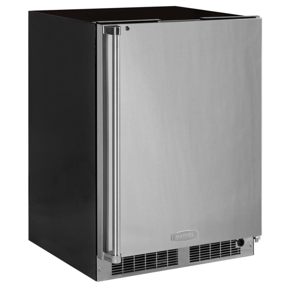 24" Professional Freezer - Solid Overlay Panel - Integrated Right Hinge