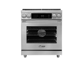 Dual Fuel Pro Range, Silver Stainless Steel, Liquid Propane