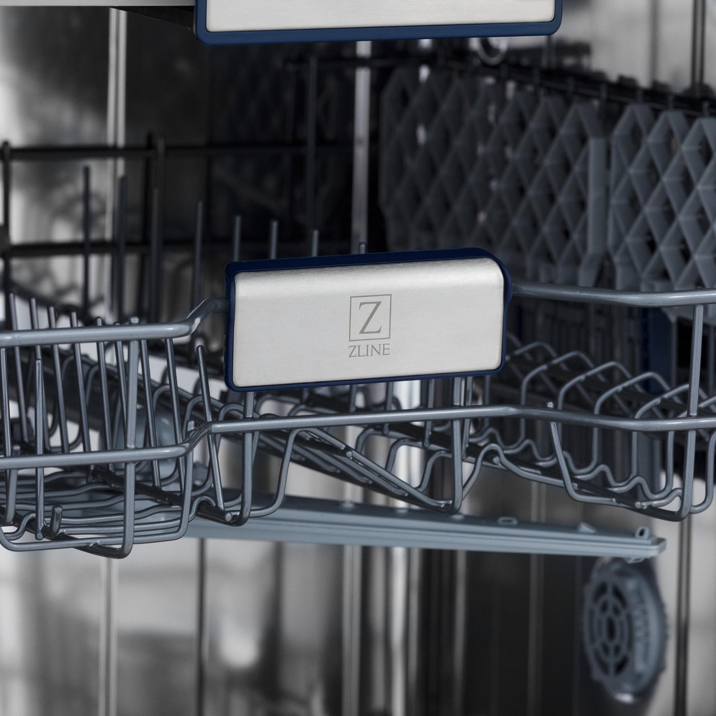 ZLINE 24" Tallac Series 3rd Rack Dishwasher with Traditional Handle, 51dBa (DWV-24) [Color: DuraSnow Stainless Steel]