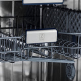 ZLINE 24" Tallac Series 3rd Rack Dishwasher with Traditional Handle, 51dBa (DWV-24) [Color: DuraSnow Stainless Steel]