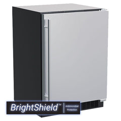 24-In Marvel Refrigerator With Brightshield with Brightshield\u2122 - Yes, Door Style - Stainless Steel