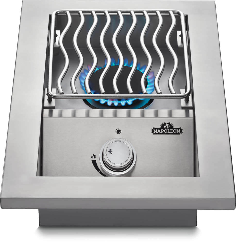 Built-in 500 Series Single Range Top Burner with Stainless Steel Cover , Propane, Stainless Steel