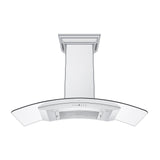 ZLINE Ducted Vent Wall Mount Range Hood in Stainless Steel with Built-in ZLINE CrownSound Bluetooth Speakers (KN4CRN-BT)