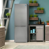 Danby 10.3 cu. ft. Bottom Mount Apartment Size Fridge in Stainless Steel