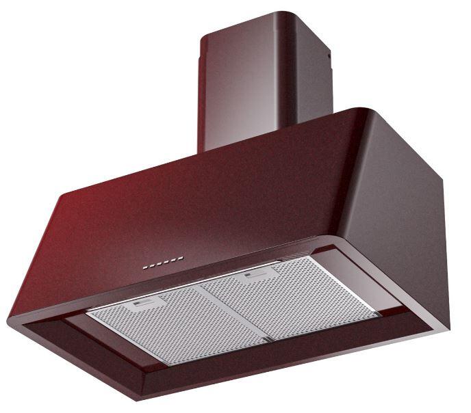 Nostalgie 30 Inch Burgundy Wall Mount Convertible Range Hood