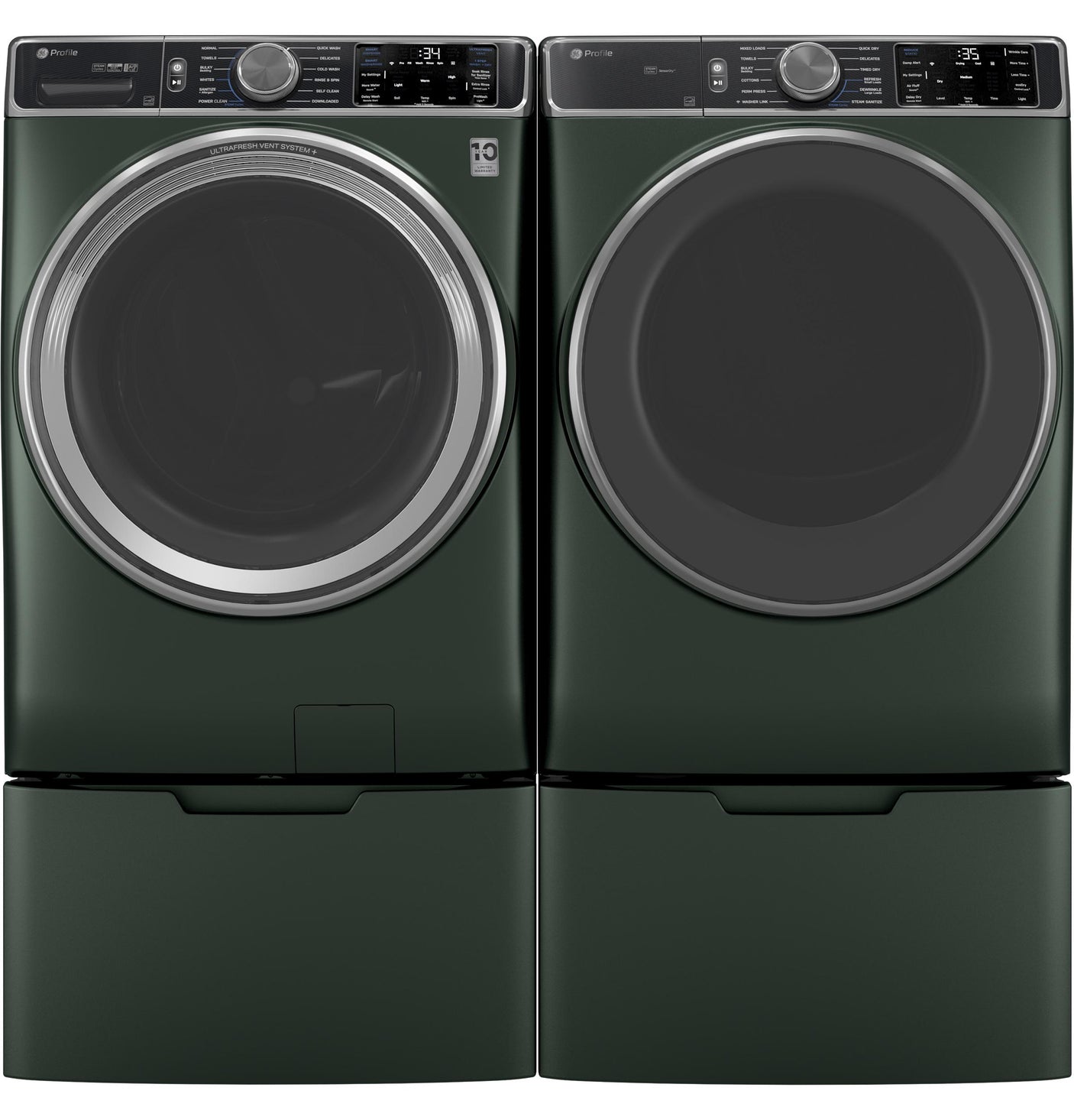 GE Profile™ ENERGY STAR® 7.8 cu. ft. Capacity Smart Front Load Electric Dryer with Steam and Sanitize Cycle