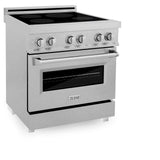 ZLINE 30" 4.0 cu. ft. Induction Range in DuraSnow with a 4 Element Stove and Electric Oven (RAINDS-30) [Color: White Matte]