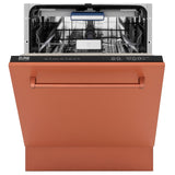 ZLINE 24" Tallac Series 3rd Rack Dishwasher with Traditional Handle, 51dBa (DWV-24) [Color: Copper]