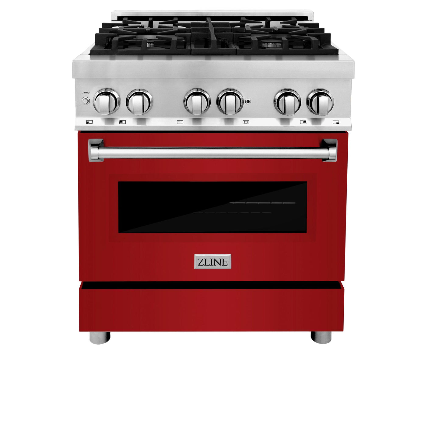 ZLINE 30 in. Dual Fuel Range with Gas Stove and Electric Oven in Stainless Steel (RA30) [Color: Blue Matte]