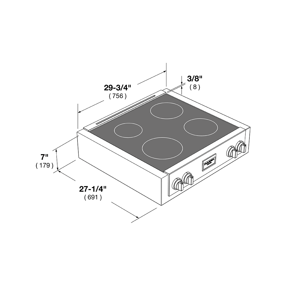 30" PRO INDUCTION RANGE TOP