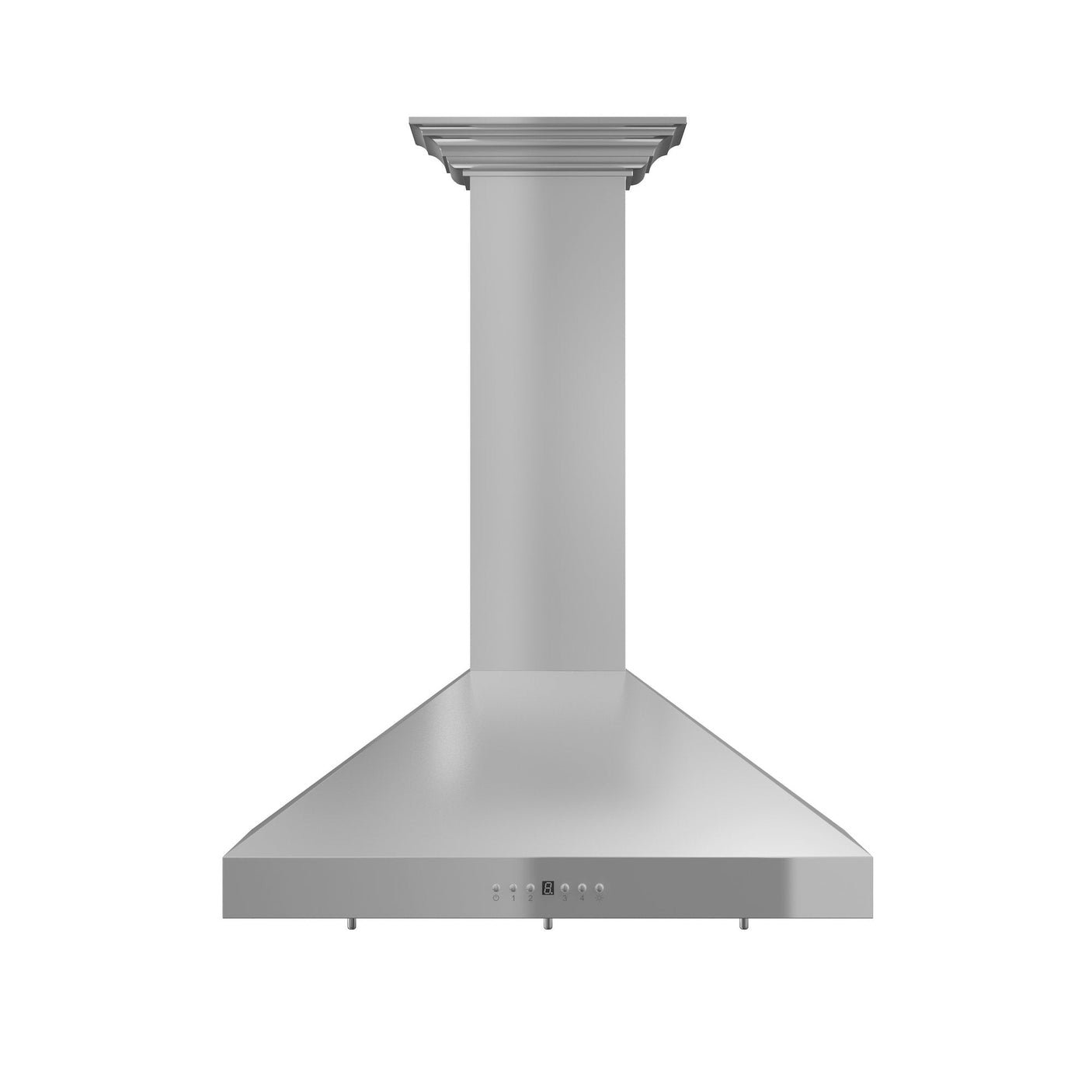 ZLINE Convertible Vent Wall Mount Range Hood in Stainless Steel with Crown Molding (KL3CRN)