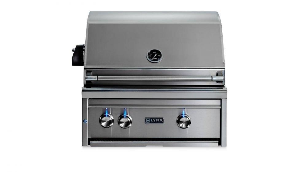 27 Professional Built in Grill with All Ceramic Burners and Rotisserie (L27R-3)